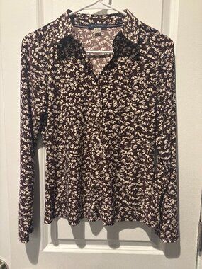 Tommy Hilfiger Button-Up Long Sleeve Blouse